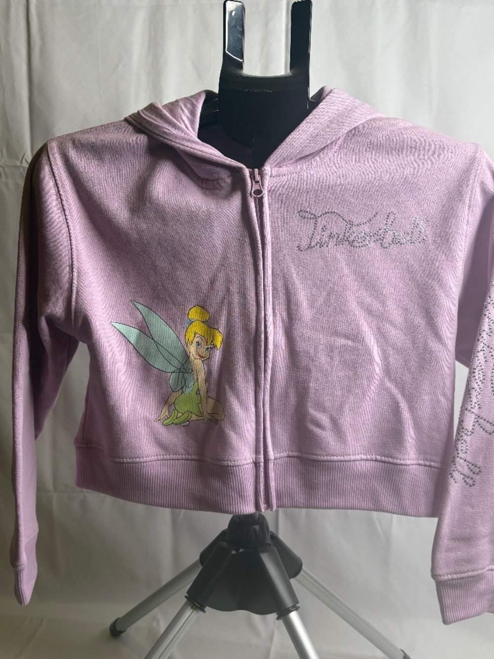 NEW Disney Peter Pan Classics Tinker Bell Girls Zip Up Hoodie Size 12 NWT